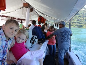 Ben and Lara on the Ihla Grande Ferry