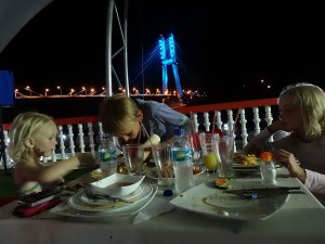 Wonderful-first-dinner-at-Le-Mision,-Coca