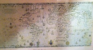 World Map seen in Morro