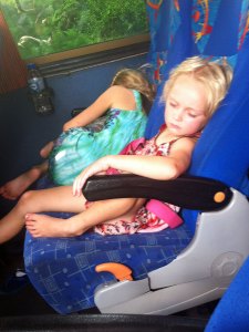Zoe-and-Lara-snooze-on-the-bus-to-Quito
