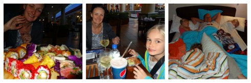 Last night, last meal in Quito and everyone crashes out early, if not in the right beds!