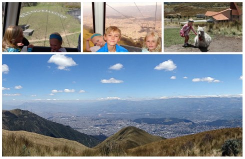 Up to Pinchincha on the TeleferiQo, with amazing views over Quito