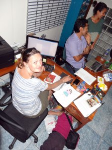 Preparing for tomorrow at school, at the English Centre...