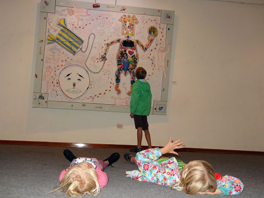 Zoe's favourite piece in the contemporary art museum