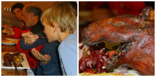 Ben tries guinea pig in Cusco