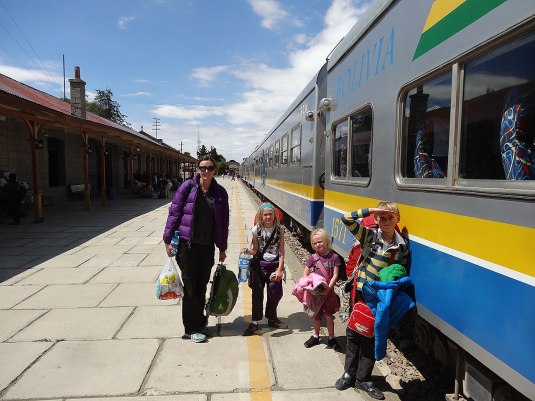 Boarding the train at Oruru. There are not many train journeys in South America, this is a classic and continues on south right into Argentina  
