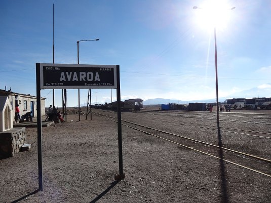Avaroa,  dusty border town at 3700 something meters