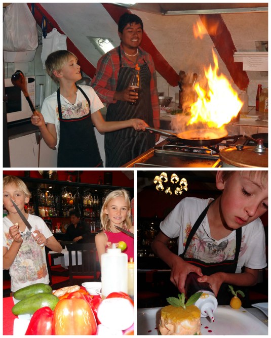Cooking school with Erick - sharp knives and fire - with wonderful food at the end! What a fantastic day!