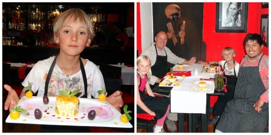 One of my finished dishes and then we get to eat what we made!