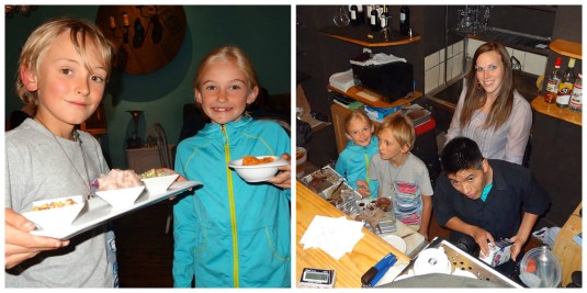 We made and served these starters and desserts!