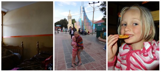 Last night in Uyuni - newsflash Lara announces she does like pizza