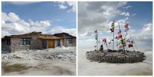 The original salt hotel and flags