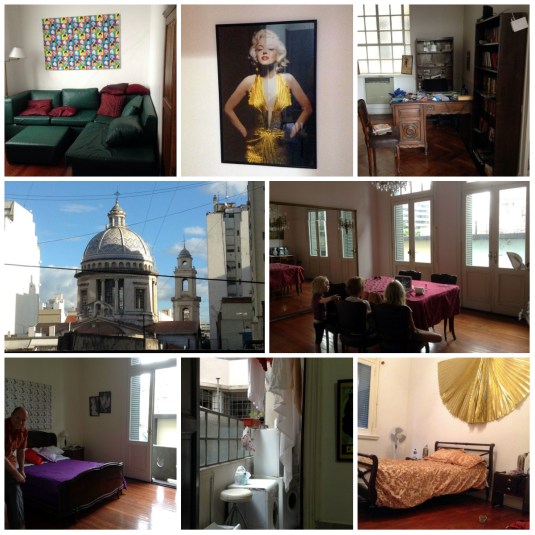 Our home in Buenos Aires for a week. This is the second time we've stayd somewhere with our own washing machine in 8 months. What luxury! First time we've had an office!   