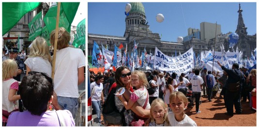All the crowds head up to congress. Its fascinating but very hot and deafening! 