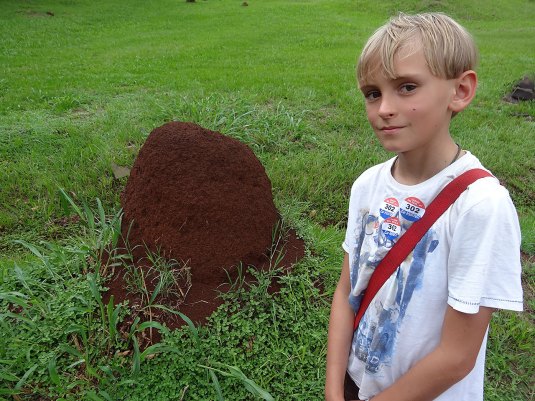 Termite hill and me! 