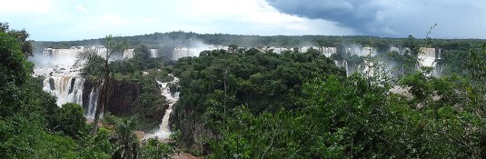 Iguacu Falls seen from Brazil   