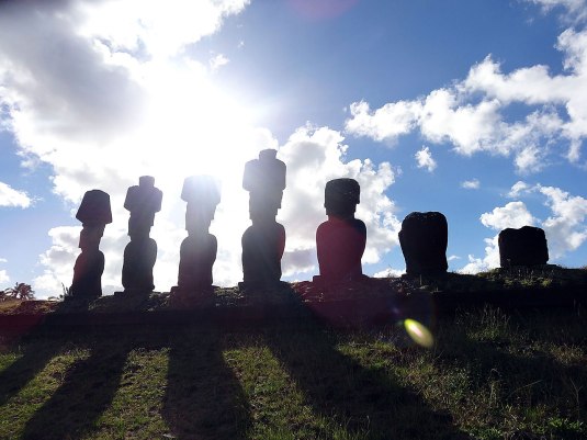 Moai at Ahu Nua nua