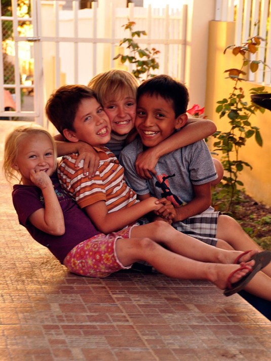 School friends in the Gallapagos